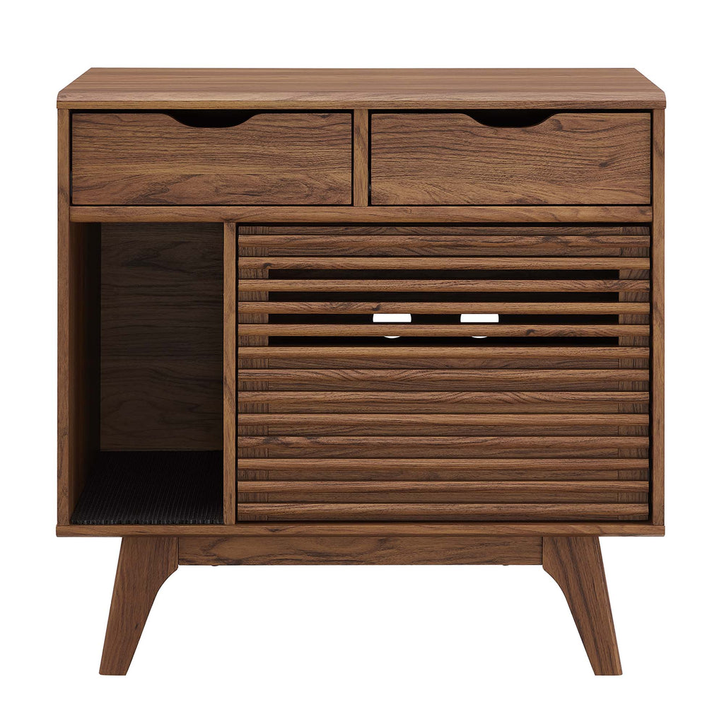 Render Cat Cabinet - Walnut