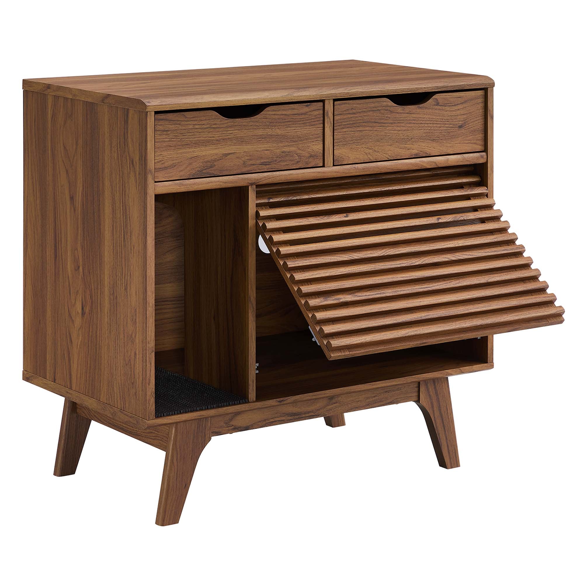 Render Cat Cabinet - Walnut