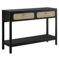 Chaucer Wood Entryway Console Table - Black