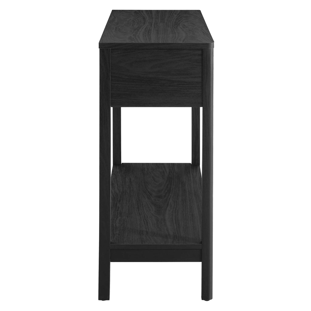 Chaucer Wood Entryway Console Table - Black