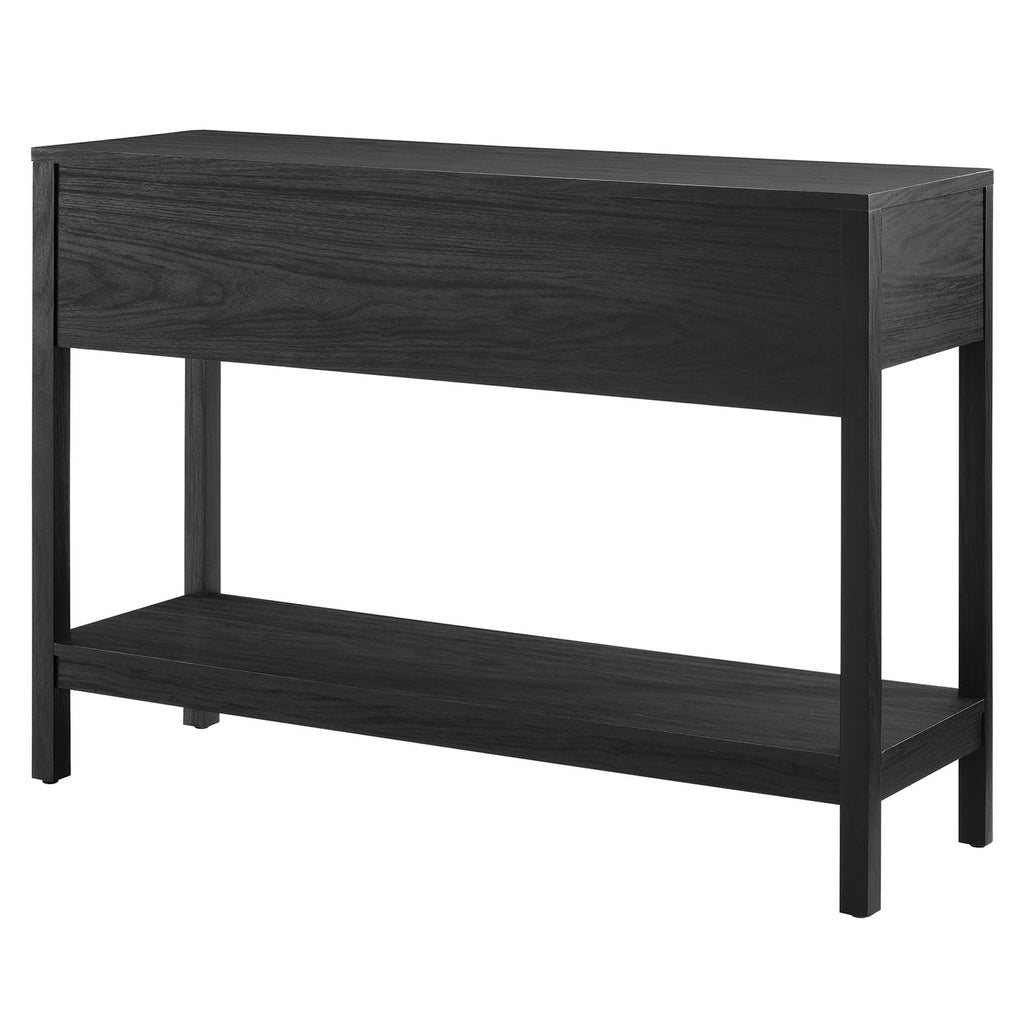 Chaucer Wood Entryway Console Table - Black