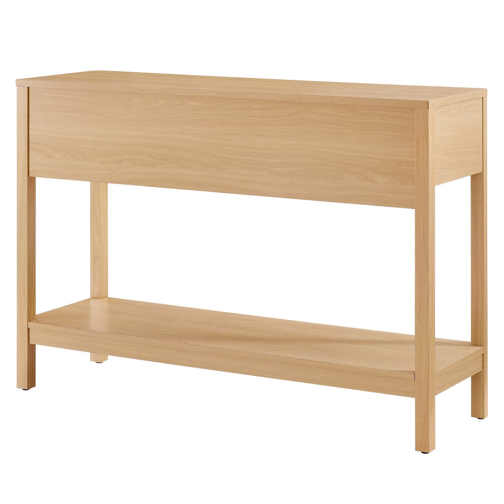 Chaucer Wood Entryway Console Table - Oak