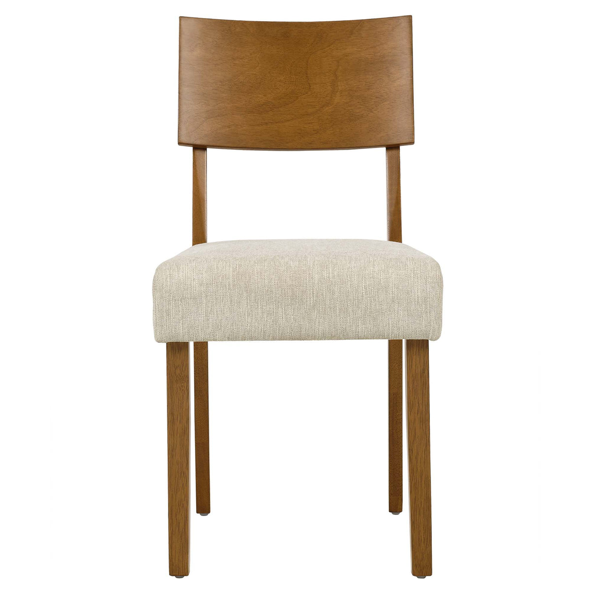 Pax Wood Dining Side Chairs Set of 2 - Acorn Heathered Weave Light Beige