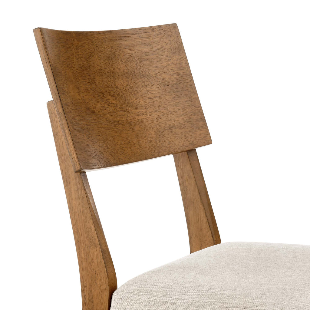 Pax Wood Dining Side Chairs Set of 2 - Acorn Heathered Weave Light Beige