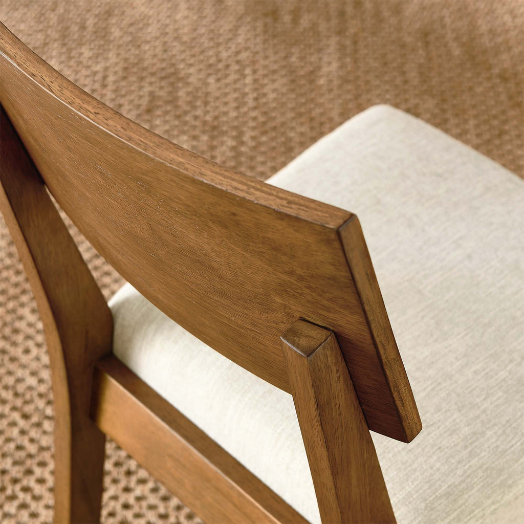 Pax Wood Dining Side Chairs Set of 2 - Acorn Heathered Weave Light Beige