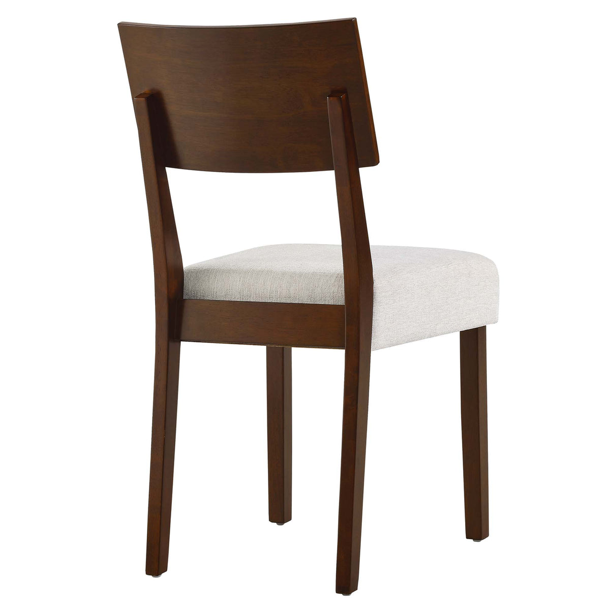 Pax Wood Dining Side Chairs Set of 2 - Walnut Heathered Weave Ivory
