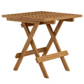 Vienna Outdoor Patio Teak Wood Side Table - Natural