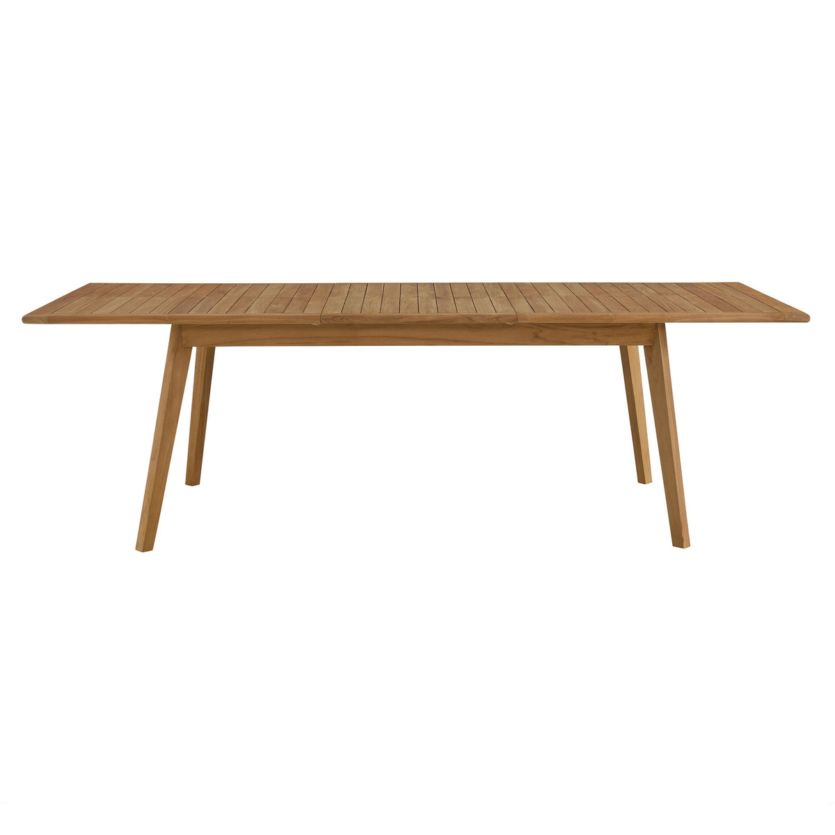 Vienna Outdoor Patio Teak Wood Extendable Dining Table - Natural