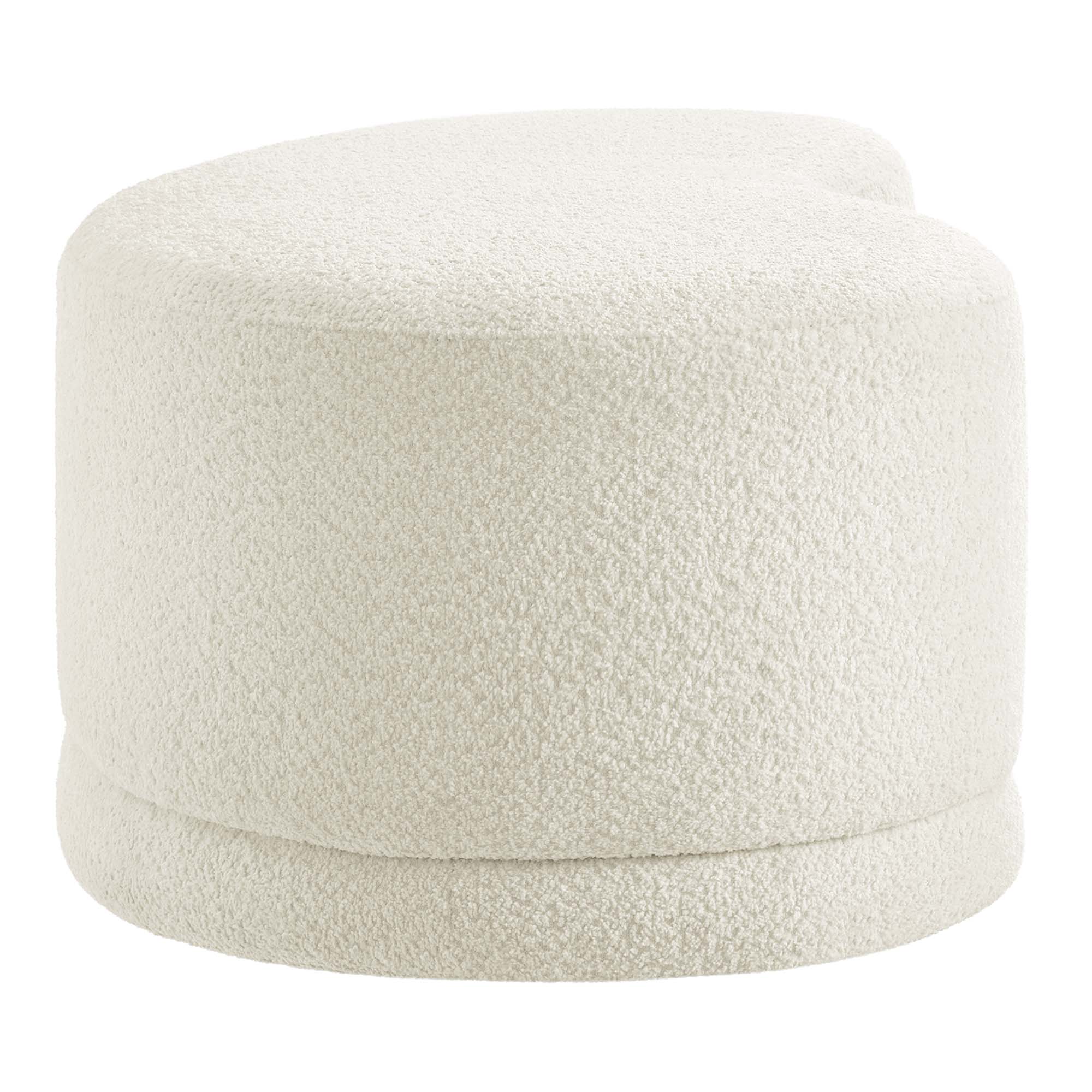 Nimbus 48" Upholstered Ottoman Bench - Cream