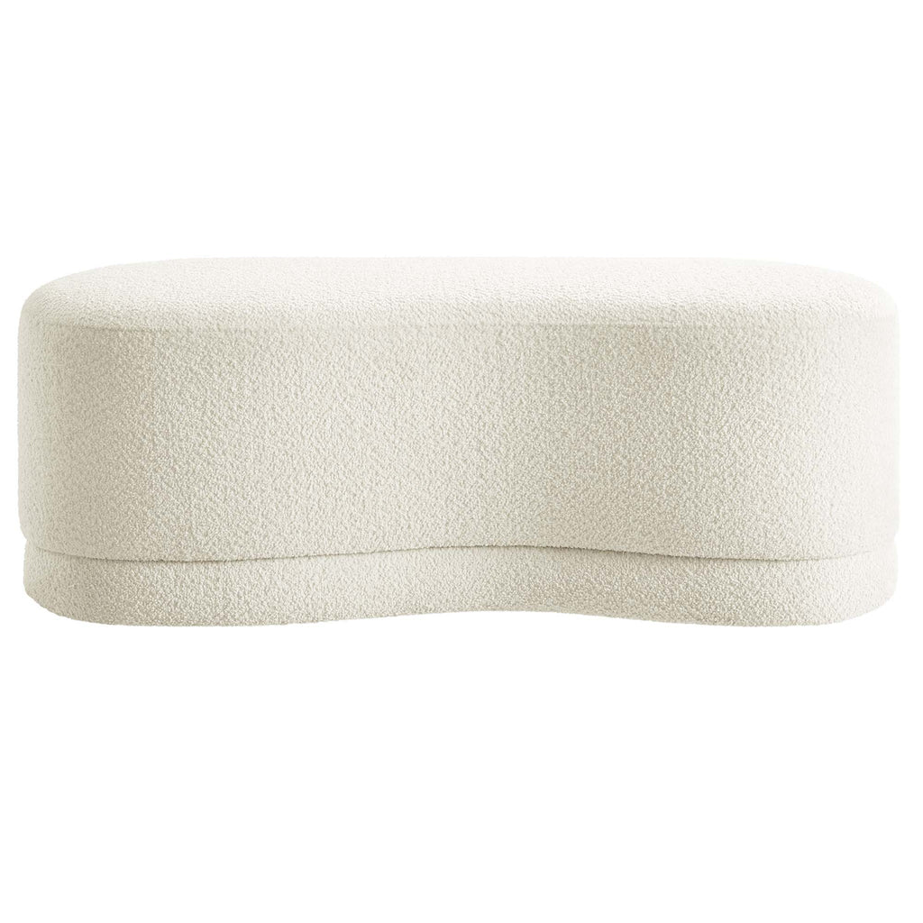 Nimbus 48" Upholstered Ottoman Bench - Cream