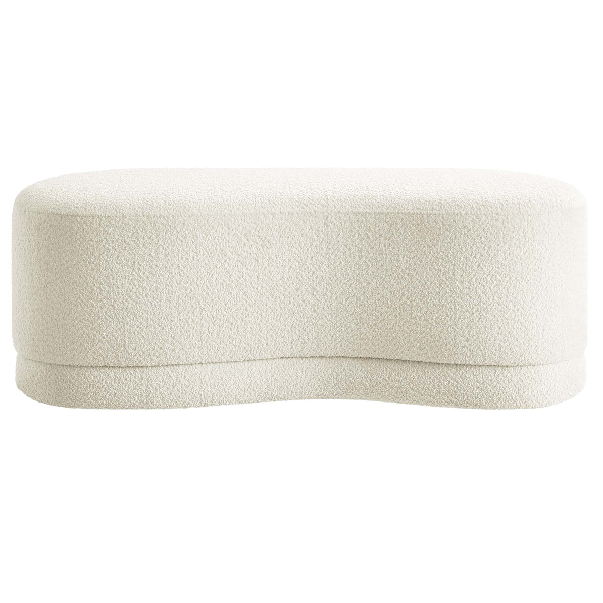 Nimbus 48" Upholstered Ottoman Bench - Cream