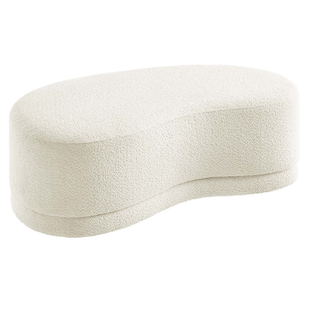 Nimbus 48" Upholstered Ottoman Bench - Cream