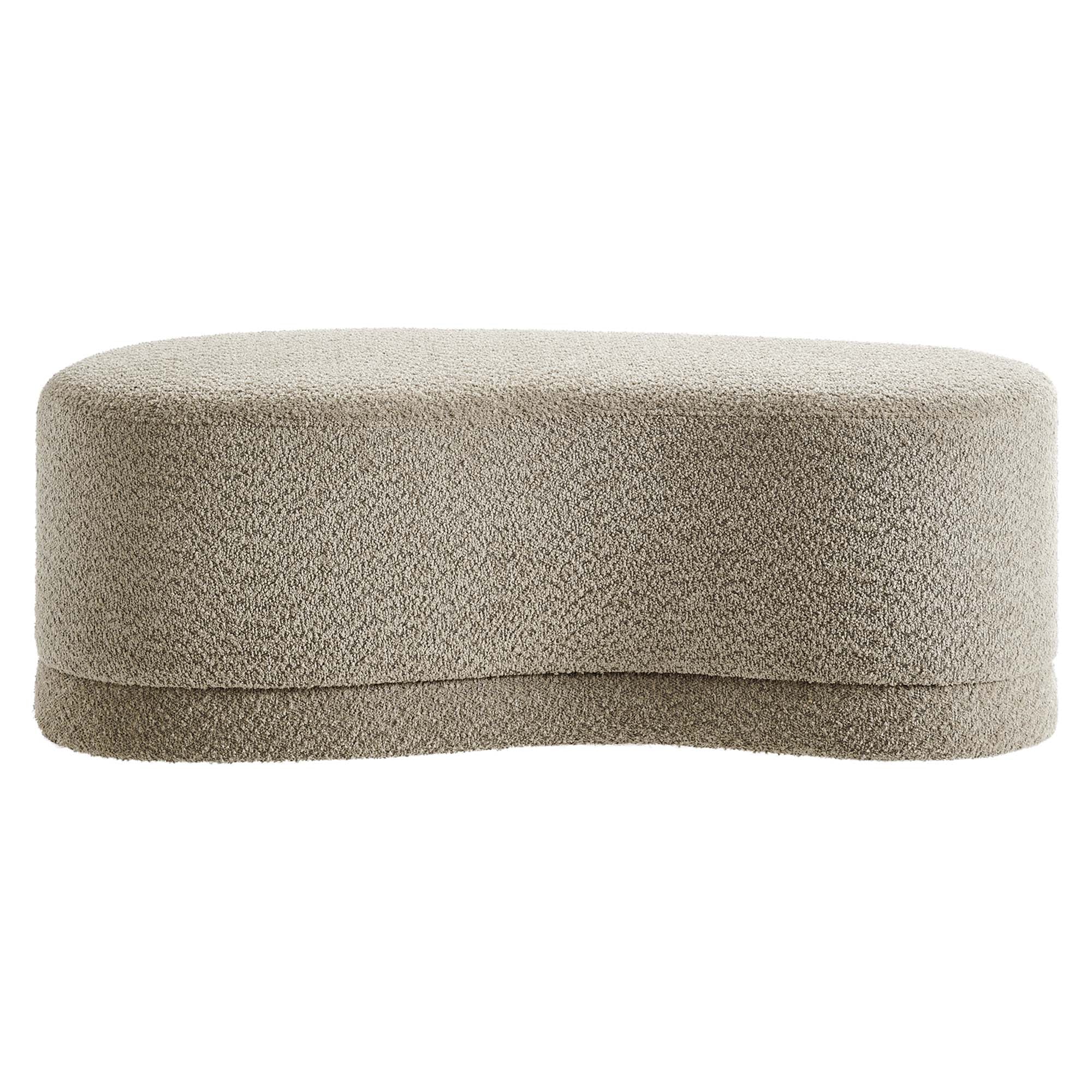 Nimbus 48" Upholstered Ottoman Bench - Oat