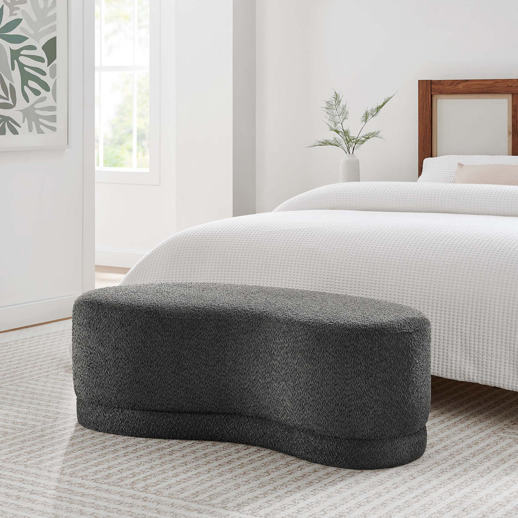 Nimbus 48" Upholstered Ottoman Bench - Cast Slate