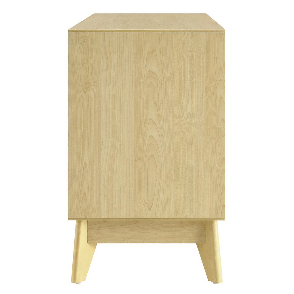 Nectar 43" Wood Grain Accent Cabinet - Natural White