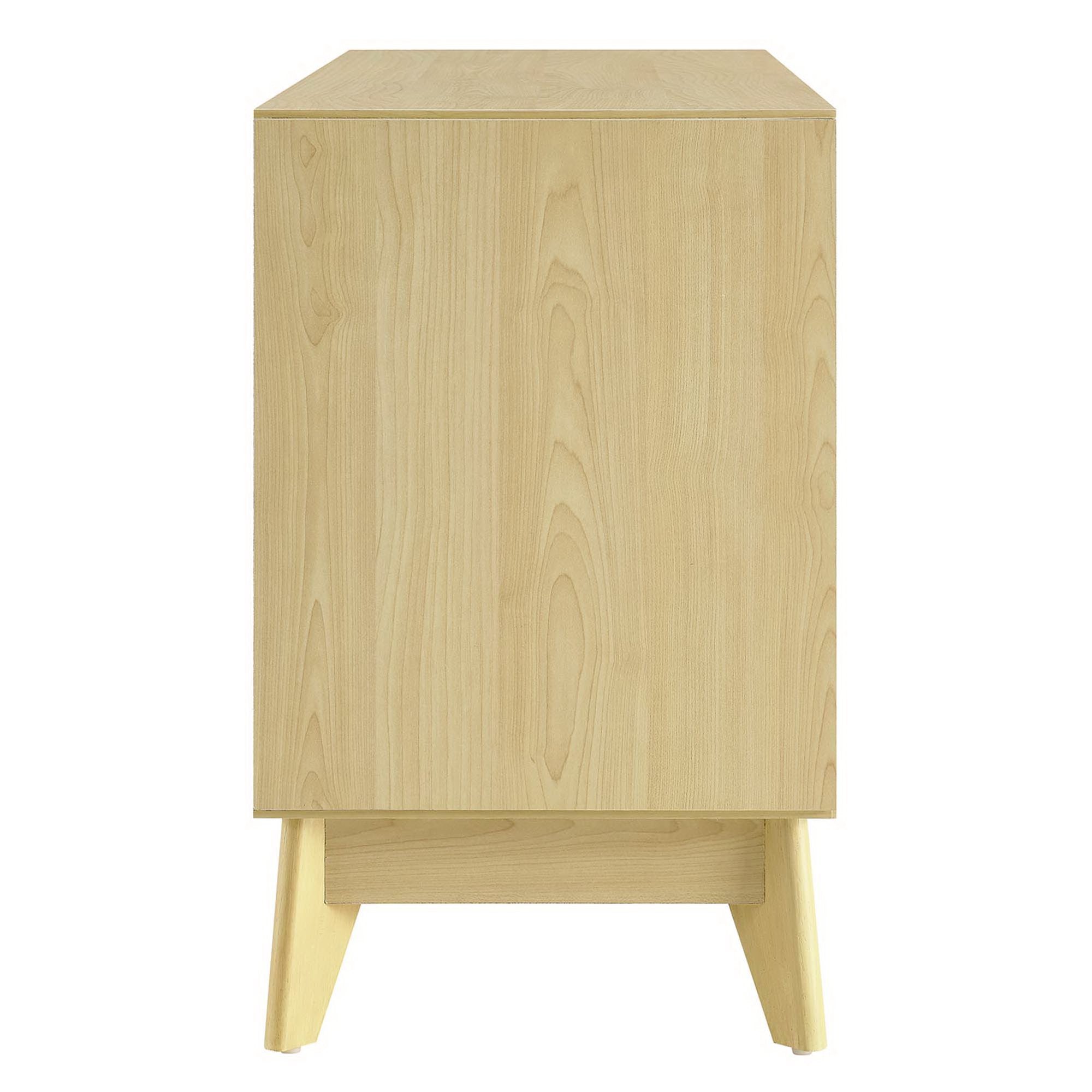 Nectar 43" Wood Grain Accent Cabinet - Natural White