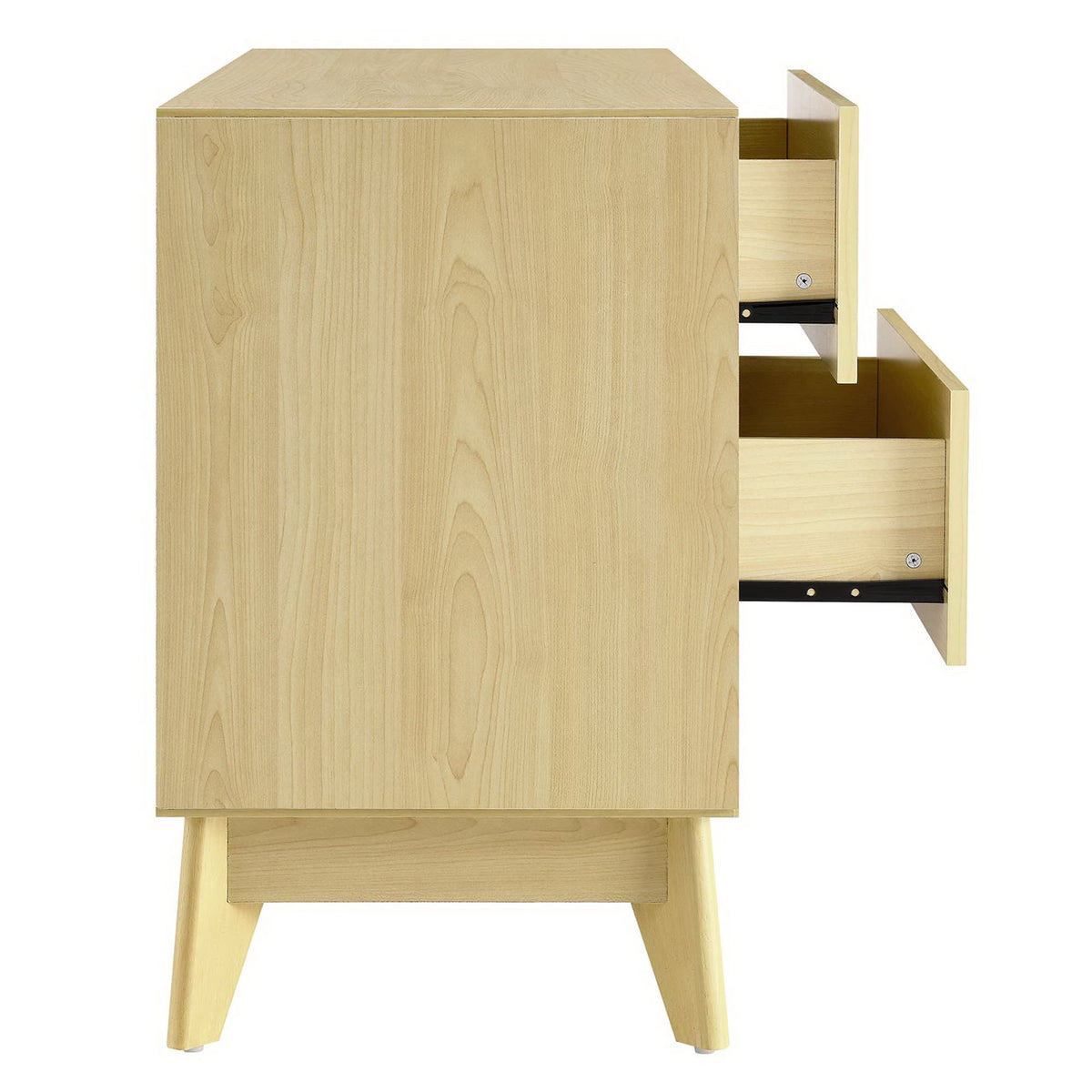 Nectar 43" Wood Grain Accent Cabinet - Natural White