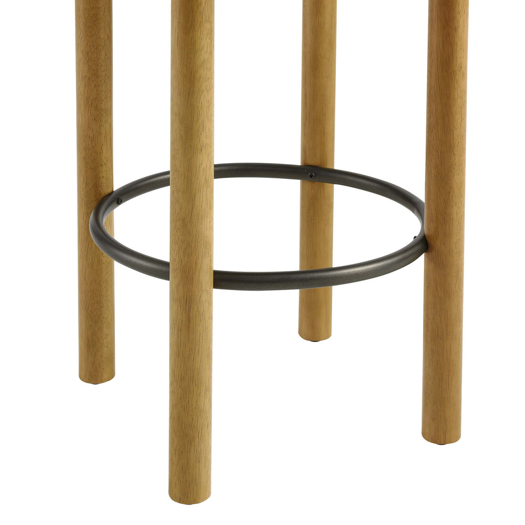 Fable Boucle Fabric Counter Stools Set of 2 - Oak Ivory