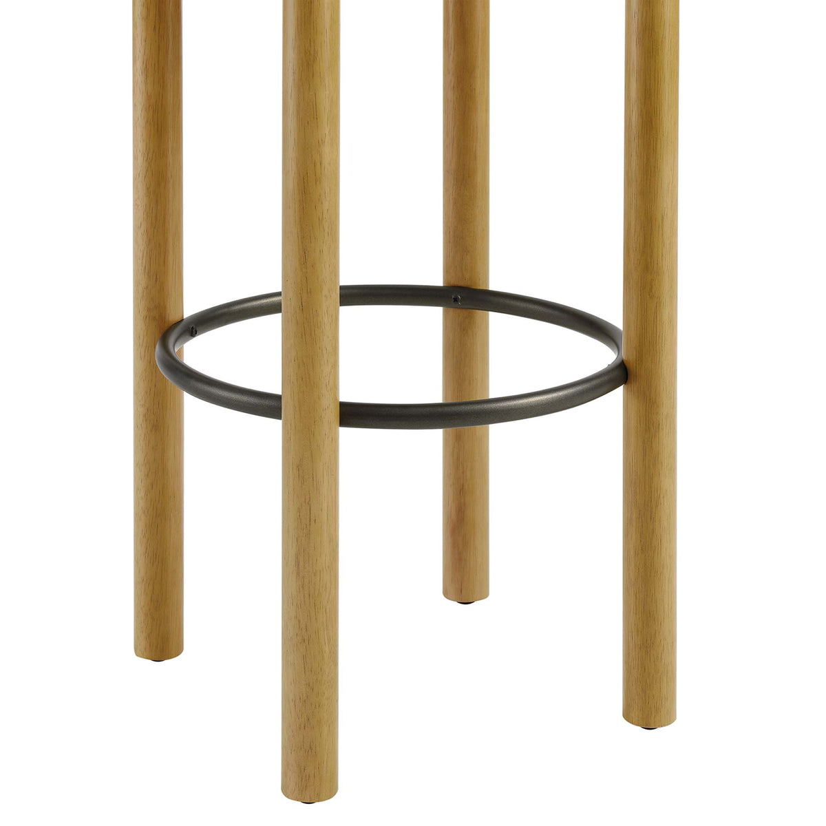 Fable Boucle Fabric Bar Stools Set of 2 - Oak Ivory