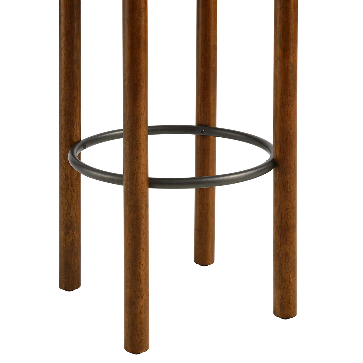 Fable Boucle Fabric Bar Stools Set of 2 - Walnut Taupe