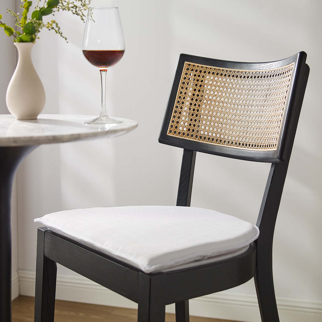 Caledonia Wood Bar Stools Set of 2 - Black White