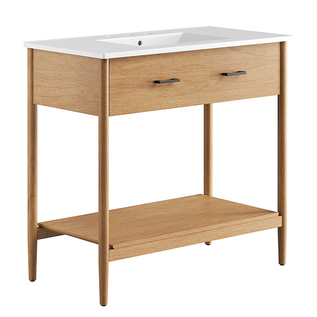 Zaire 36" Bathroom Vanity - Natural White