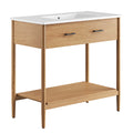 Zaire 36" Bathroom Vanity - Natural White