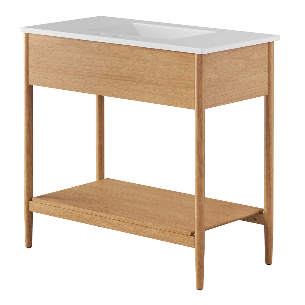 Zaire 36" Bathroom Vanity - Natural White