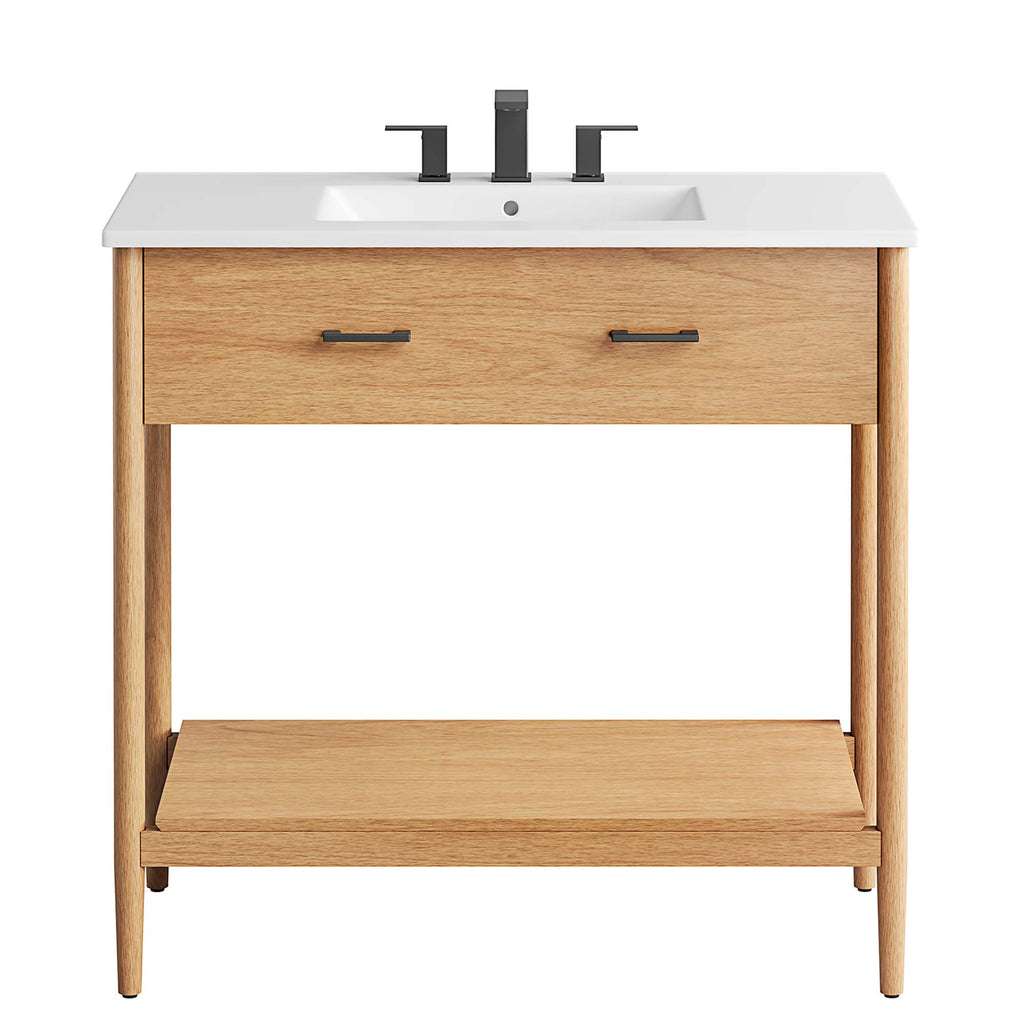 Zaire 36" Bathroom Vanity - Natural White