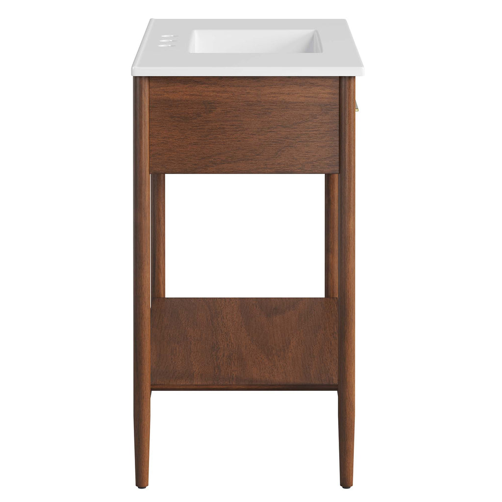 Zaire 36" Bathroom Vanity - Walnut White