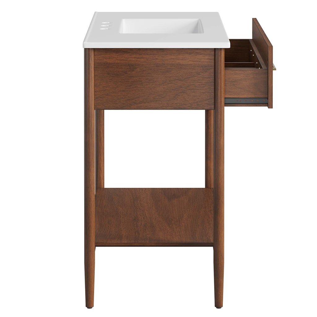 Zaire 36" Bathroom Vanity - Walnut White