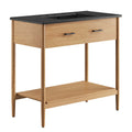 Zaire 36" Bathroom Vanity - Natural Black