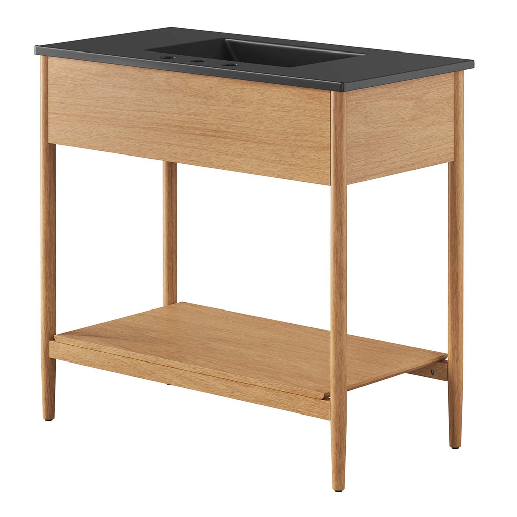 Zaire 36" Bathroom Vanity - Natural Black