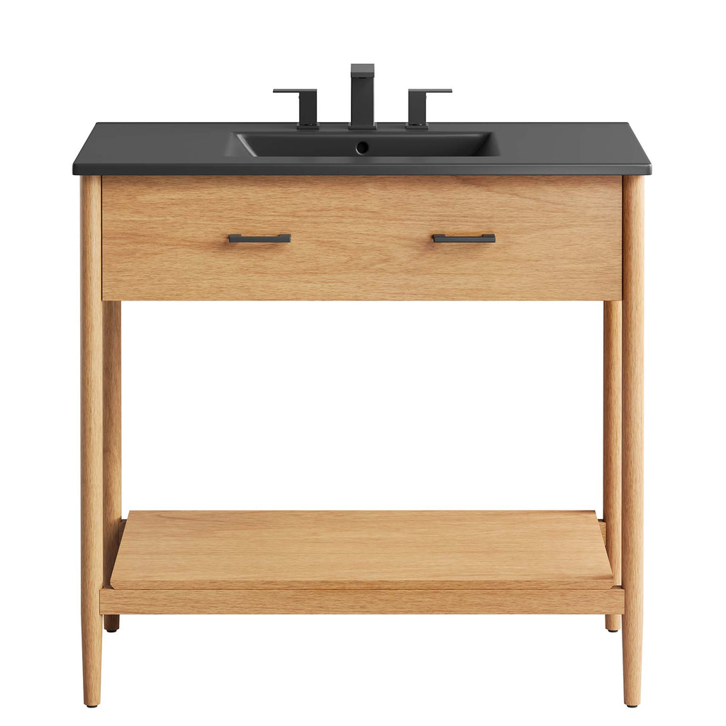 Zaire 36" Bathroom Vanity - Natural Black