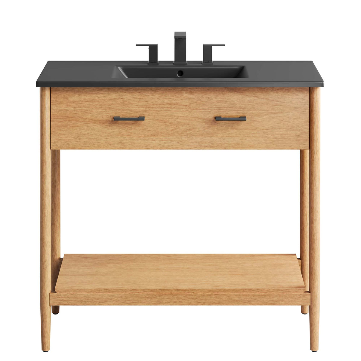 Zaire 36" Bathroom Vanity - Natural Black