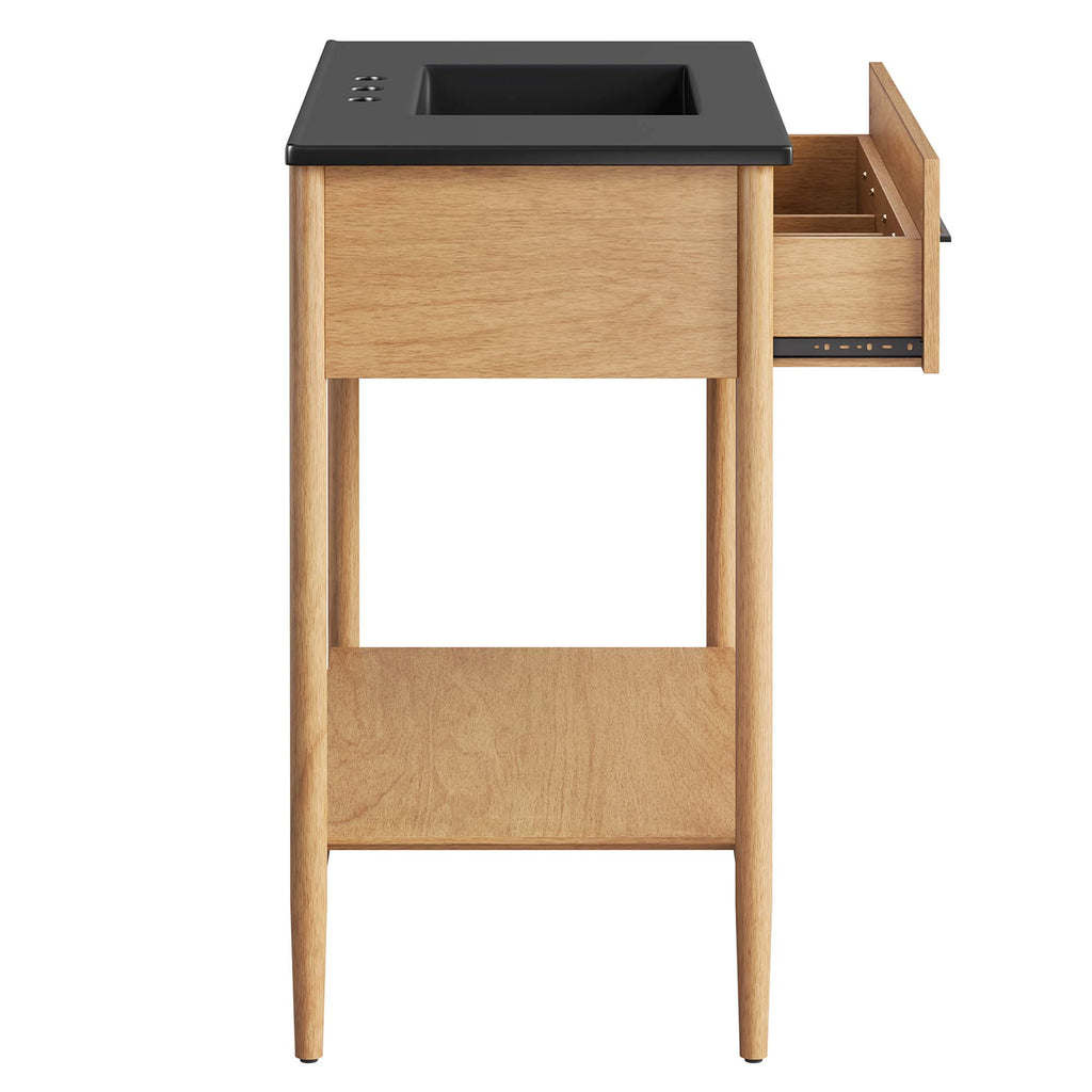 Zaire 36" Bathroom Vanity - Natural Black