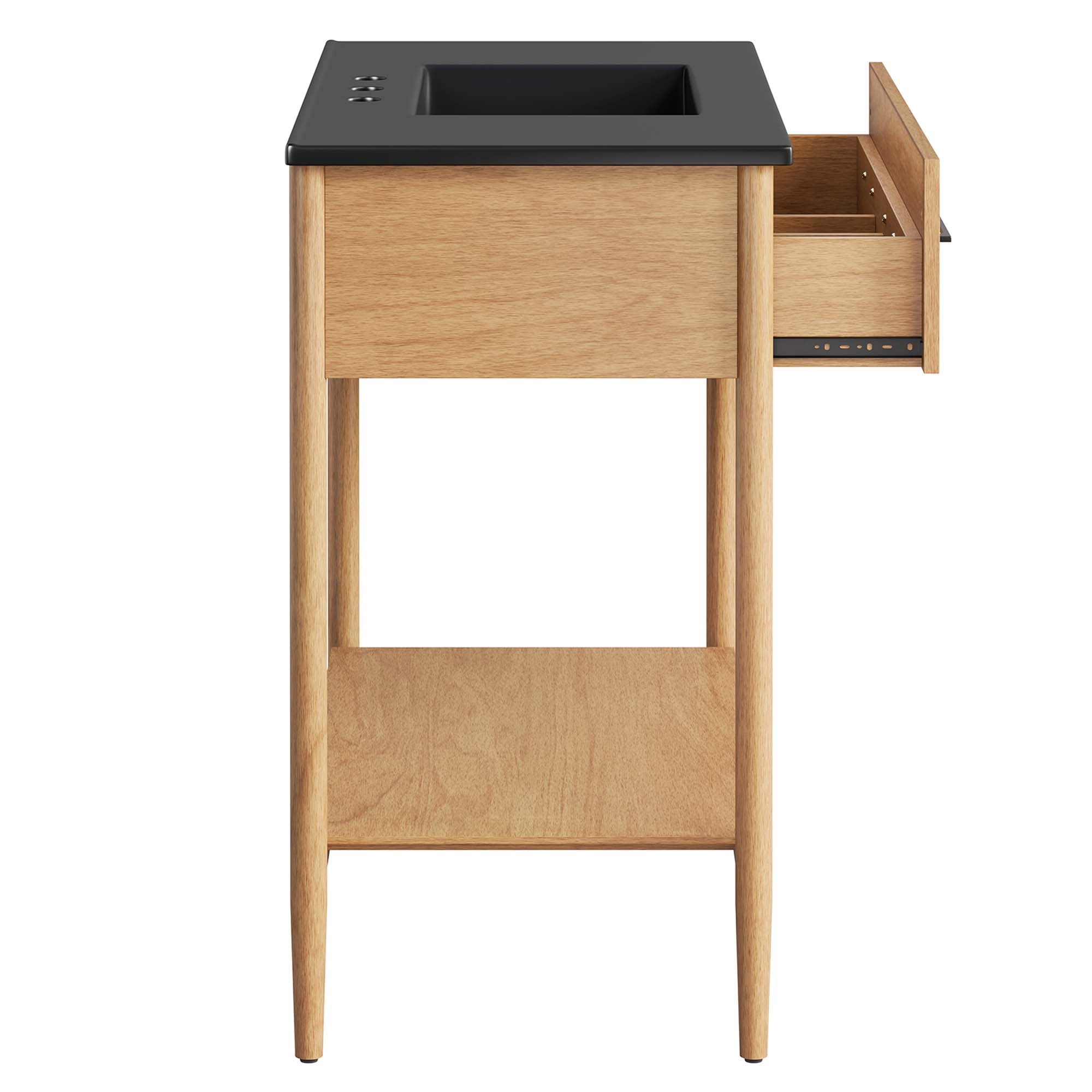 Zaire 36" Bathroom Vanity - Natural Black