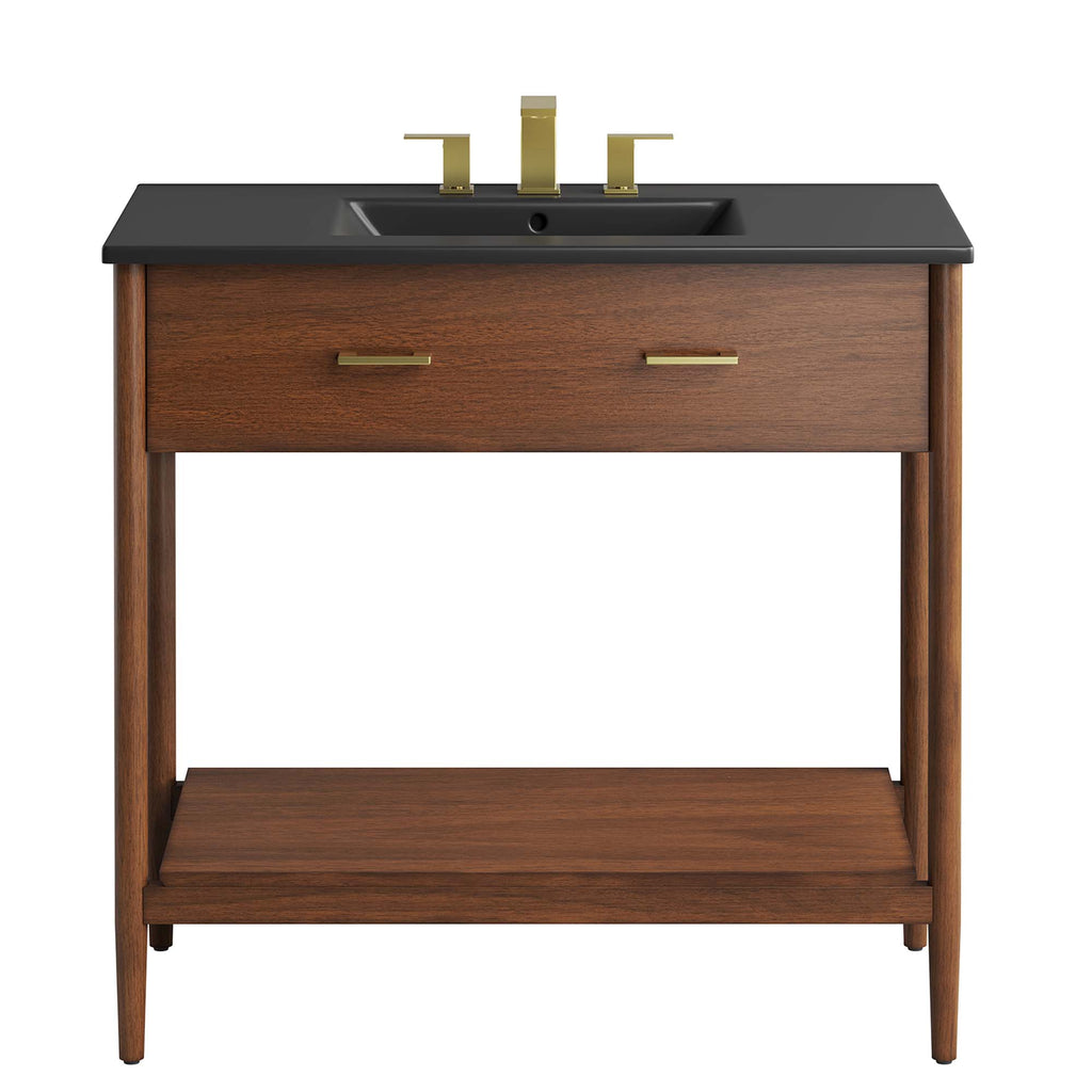 Zaire 36" Bathroom Vanity - Walnut Black