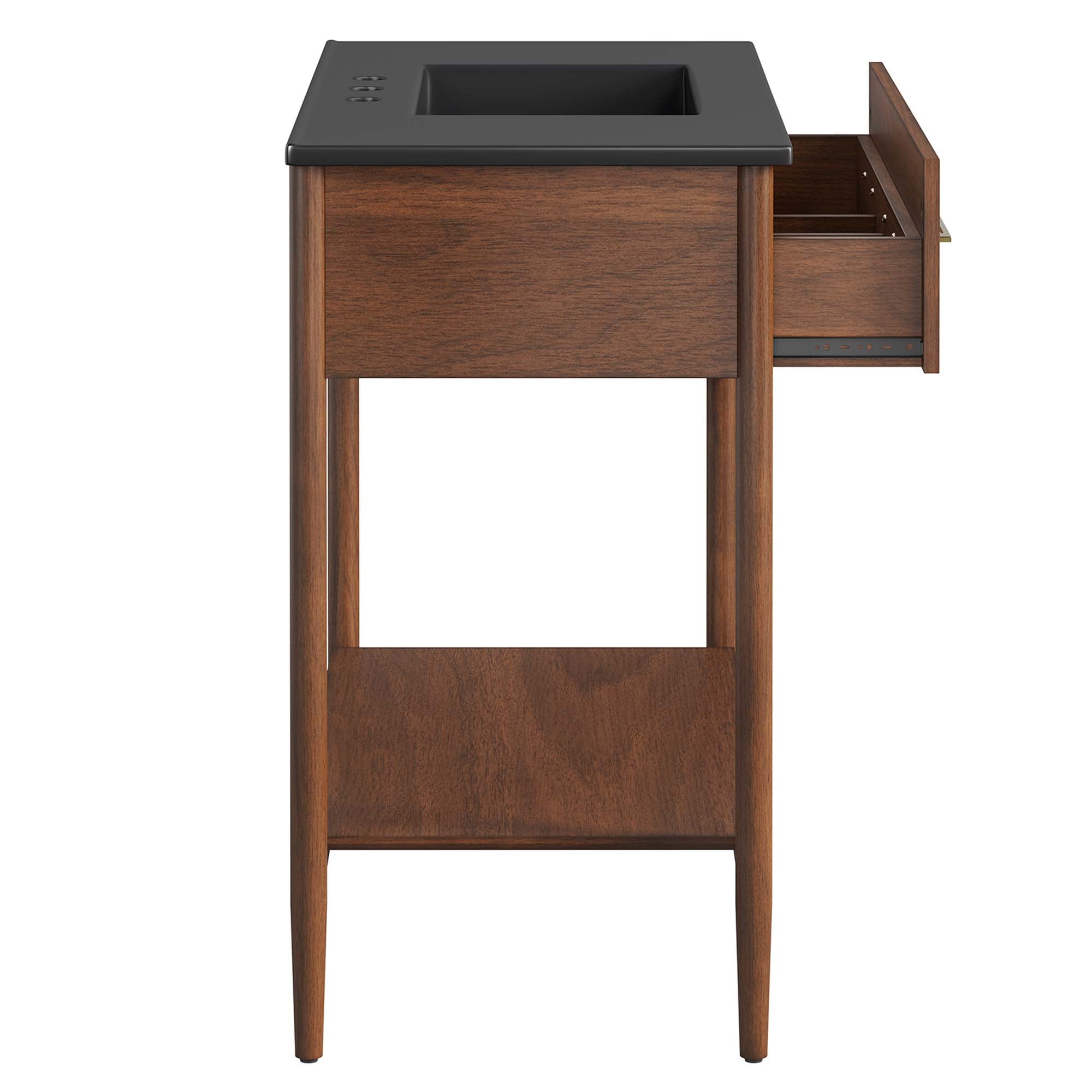 Zaire 36" Bathroom Vanity - Walnut Black