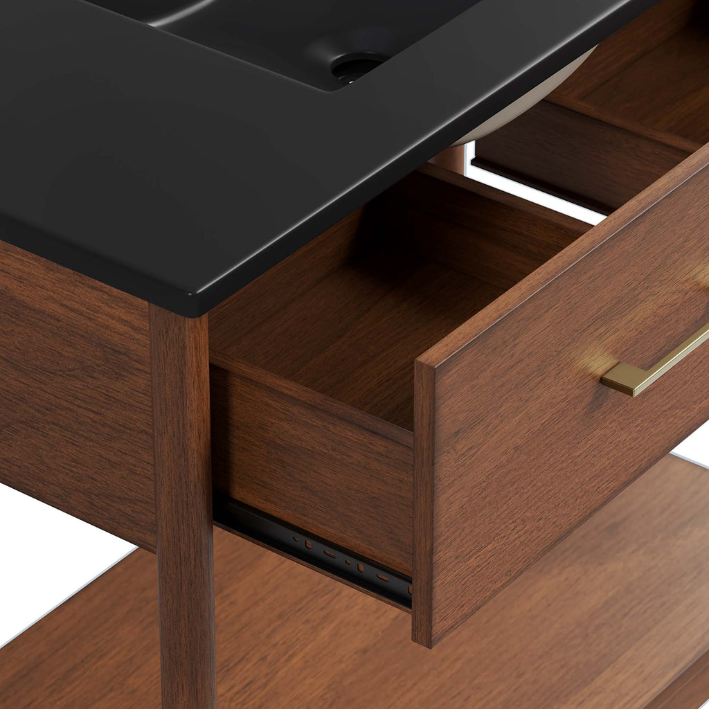 Zaire 36" Bathroom Vanity - Walnut Black