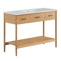 Zaire 48" Single Sink Bathroom Vanity - Natural White