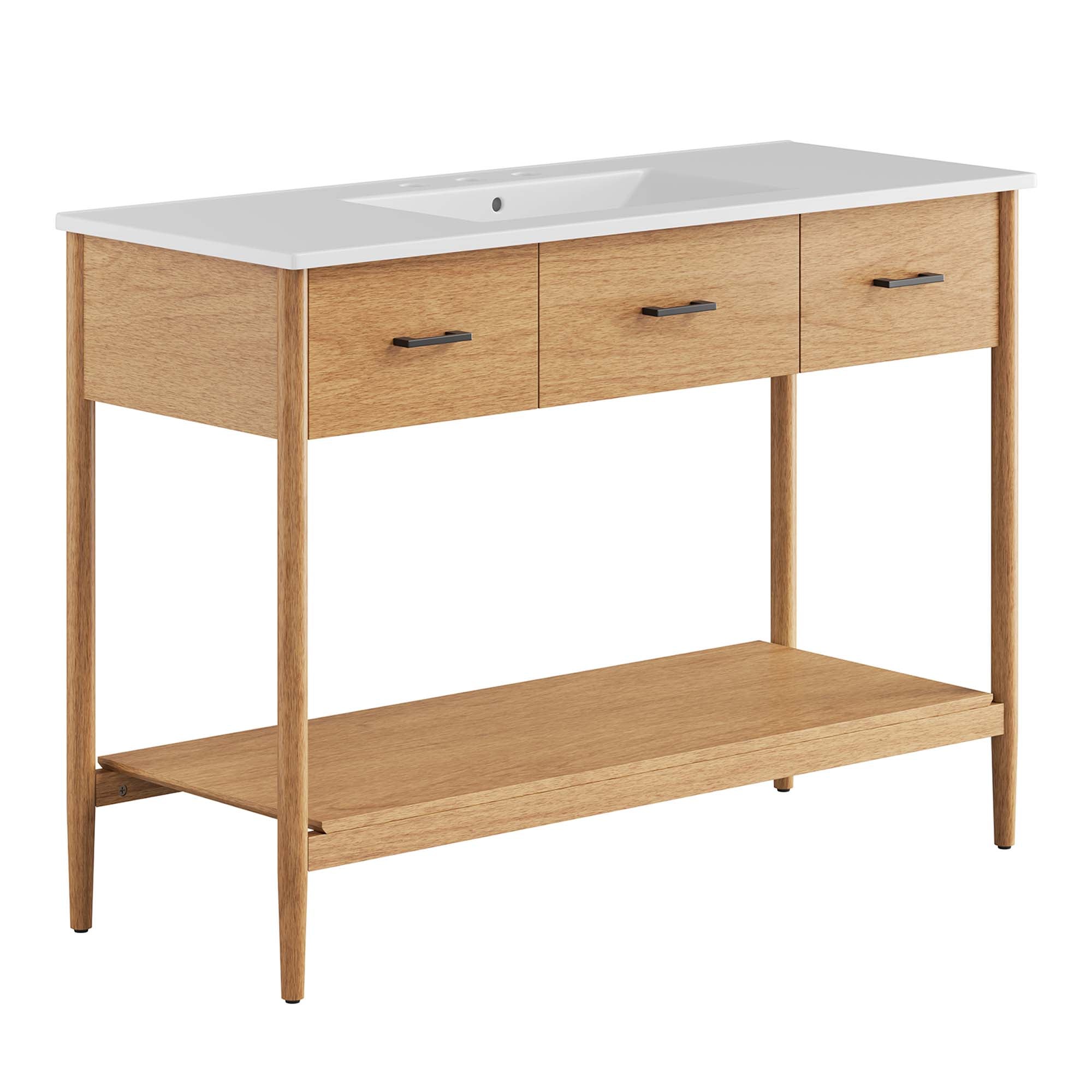 Zaire 48" Single Sink Bathroom Vanity - Natural White