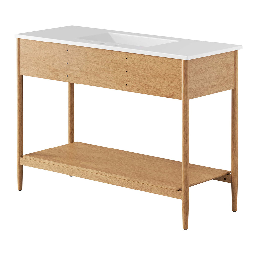 Zaire 48" Single Sink Bathroom Vanity - Natural White