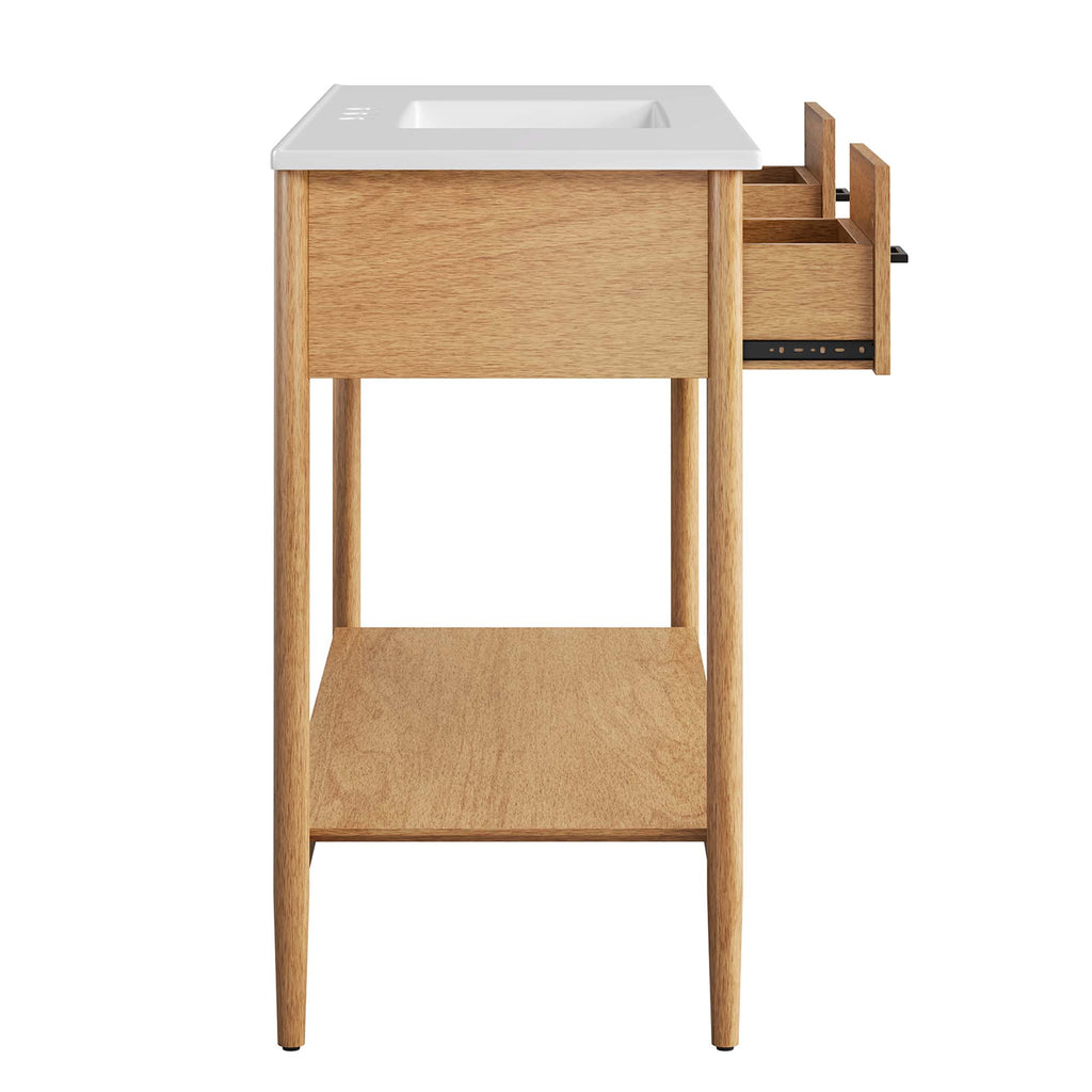Zaire 48" Single Sink Bathroom Vanity - Natural White