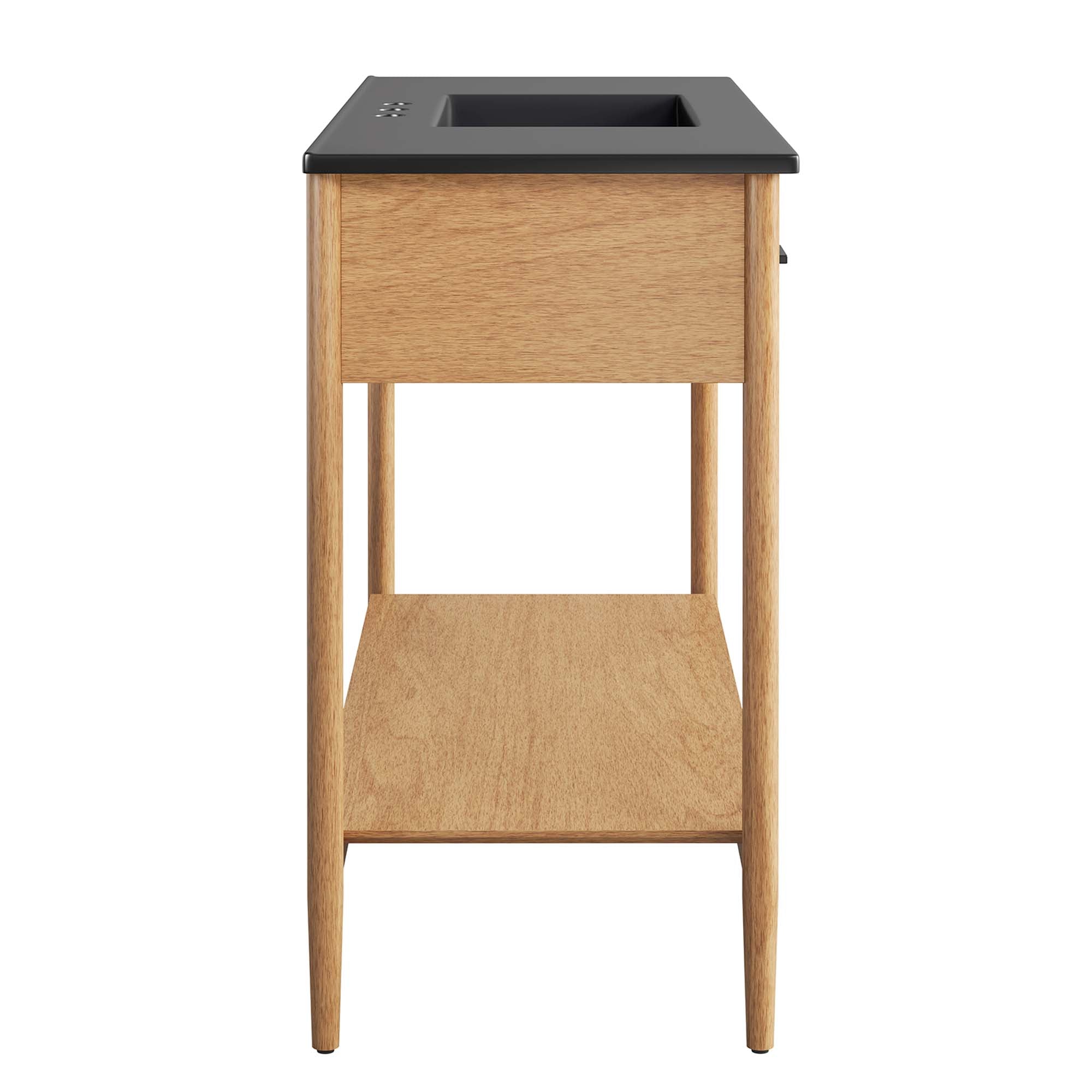 Zaire 48" Single Sink Bathroom Vanity - Natural Black