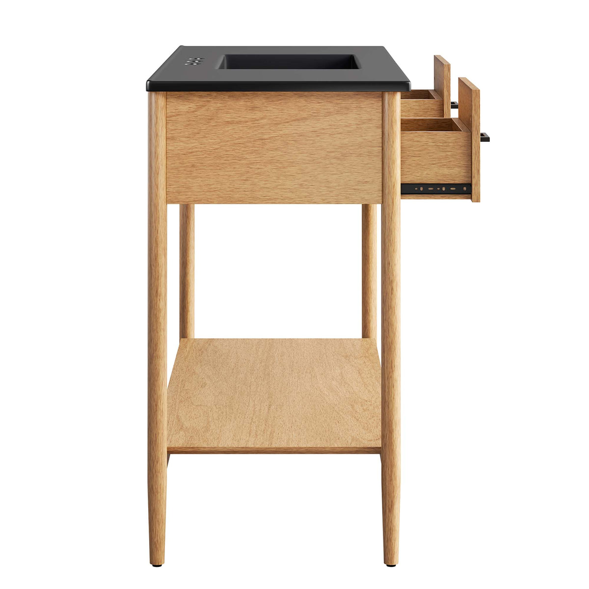 Zaire 48" Single Sink Bathroom Vanity - Natural Black