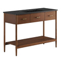 Zaire 48" Single Sink Bathroom Vanity - Walnut Black