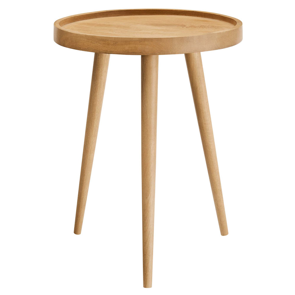 Chiro Round Wood Side Table - Natural