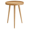 Chiro Round Wood Side Table - Natural