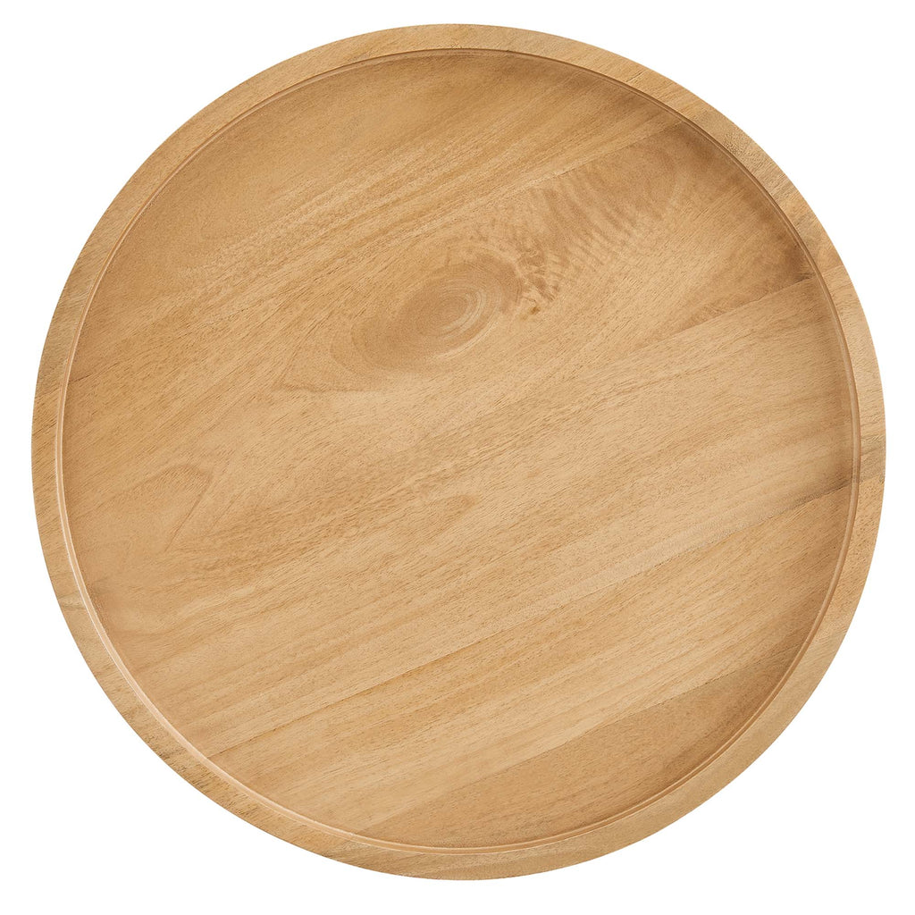 Chiro Round Wood Side Table - Natural